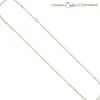Ankerkette Kette Halskette aus 585 Gold, Gelbgold & Weißgold, 45cm