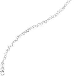 Armband Armkettchen, Herzen Herzchen, 925 Silber, 14.5 cm, Kinder