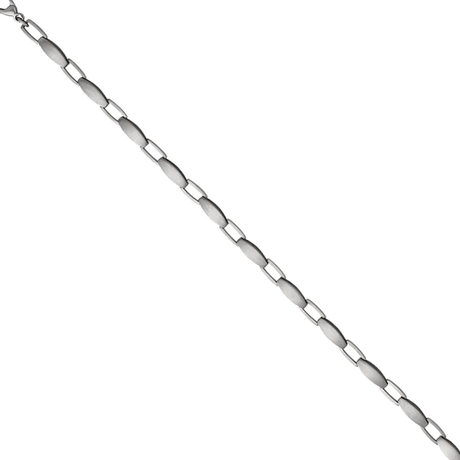 Armband Armkette aus 950 Platin mattiert Armschmuck 19,5cm