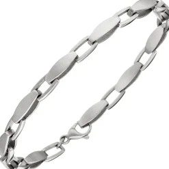Armband Armkette aus 950 Platin mattiert Armschmuck 19,5cm