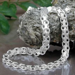 Armband Armkette Bismarckkette aus 925 Silber, 19cm, Armschmuck Unisex