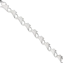Armband Armkette Ginko Blätter aus echtem 925 Silber, 19cm, für Damen