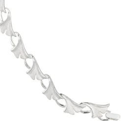 Armband Armkette Ginko Blätter aus echtem 925 Silber, 19cm, für Damen