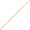 Armband Armkette 3-reihig mit Elementen 585 Gold Gelbgold 21cm