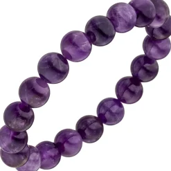 Armband Armschmuck aus Amethyst lila violett Edelsteinarmband endlos 19cm