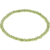Armband Armschmuck aus echtem Edelstein Peridot grün Ø 4mm endlos dehnbar 18,5cm