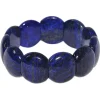 Armband aus echtem Lapis-Lazuli blau glatt Armschmuck Edelstein