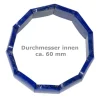 Armband aus Edelstein Lapis-Lazuli 25mm breit Naturstein blau glatt dehnbar Ø6cm