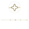 Armband aus 750 Gelbgold 24 Diamanten 0,05ct TW-SI 8 Diamanten 0,01ct TW-SI