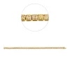 Armband aus 750 Gelbgold 48 Diamanten Kissen-Schliff 9,2ct gelb B:3,7mm L:17,8cm