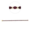 Armband aus 750 Gelbgold 21 Rubine 11,74ct rot 21 Brillanten 0,39ct TW-SI