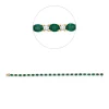 Armband aus 750 Gelbgold 22 Smaragde 6,83ct grün 22 Brillanten 2,1ct TW-PI