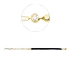 Armband aus 750 Gold Gelbgold Brillant 0,23ct TW-SI L:16,5cm