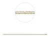 Armband aus 750 Gold Gelbgold 54 Brillanten 3,71ct F-SI B:2,6mm L:17,8cm
