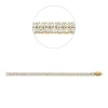 Armband aus 750 Gold Gelbgold 108 Brillanten 7,47ct F-SI B:5,3mm L:17,8cm