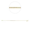 Armband aus 750 Gold Gelbgold 25 Brillanten 0,15ct TW-PI B:34,4mm L:17,8cm
