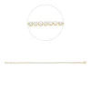 Armband aus 750 Gold Gelbgold 43 Brillanten 1,51ct TW-SI B:2,3mm L:19cm