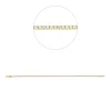 Armband aus 750 Gold Gelbgold 103 Brillanten 1,08ct TW-SI B:1,7mm L:18cm 4er-Krappe