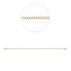 Armband aus 750 Gold Gelbgold 120 Brillanten 1ct TW-SI B:1,4mm L:18,5cm 4er-Krappe