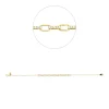 Armband aus 750 Gold Gelbgold 30 Brillanten 0,18ct TW-SI L:17,8cm