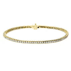 Armband aus 750 Gold Gelbgold 96 Brillanten 2ct TW-SI L:18cm