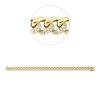 Armband aus 750 Gold Gelbgold 343 Brillanten 2,85ct W-PI B:8,3mm L:17,8cm