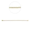 Armband aus 750 Gold Gelbgold 63 Brillanten 2,1ct W-SI B:2,8mm L:17,5cm