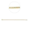 Armband aus 750 Gold Gelbgold 100 Diamanten 1,87ct TW-SI B:6,2mm L:19cm