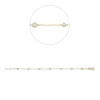 Armband aus 750 Gold Gelbgold 65 Diamanten 0,6ct TW-SI B:4,3mm L:18cm