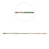 Armband aus 750 Gold Gelbgold 56 Saphire 3,78ct mehrfarbig B:3mm L:17,8cm