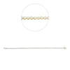 Armband aus 750 Gold gelb/weiß 79 Brillanten 1,64ct TW-SI B:2mm L:17,8cm
