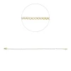Armband aus 750 Gold gelb/weiß 100 Brillanten 0,92ct TW-SI B:1,6mm L:17,8cm