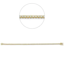 Armband aus 750 Gold gelb/weiß 63 Brillanten 1,51ct TW-SI B:2,8mm L:18cm