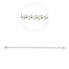 Armband aus 750 Gold gelb/weiß 42 Diamanten 7,61ct B:4,6mm L:18cm