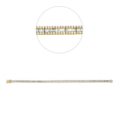 Armband aus 750 Gold gelb/weiß 581 Diamanten 1,9ct F-SI B:3,2mm L:18cm