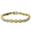 Armband aus 750 Gold gelb/weiß 357 Diamanten 7,28ct L:17,8cm