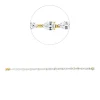 Armband aus 750 Gold gelb/weiß 22 Diamanten 9,15ct W-SI L:18,5cm