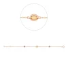 Armband aus 750 Gold Rotgold 3 Amethyste 0,41ct lila L:18cm