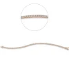 Armband aus 750 Gold Rotgold 68 Brillanten 2,64ct TW-SI B:2,3mm L:18cm 4er-Krappe
