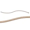 Armband aus 750 Gold Rotgold 86 Brillanten 0,9ct TW-SI L:18cm 4er-Krappe