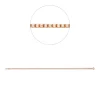 Armband aus 750 Gold Rotgold 82 Brillanten 0,51ct W-SI B:2mm L:17,5cm