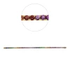Armband aus 750 Gold Rotgold 61 Saphire 7,08ct mehrfarbig B:2,7mm L:18cm