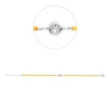 Armband aus 750 Gold Weißgold Brillant 0,23ct TW-SI B:6mm L:17,8cm Zarge