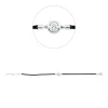 Armband aus 750 Gold Weißgold Brillant 0,23ct TW-SI L:17,8cm Zarge