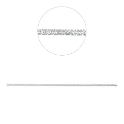 Armband aus 750 Gold Weißgold 68 Brillanten 2,68ct F-SI B:2mm L:17,8cm