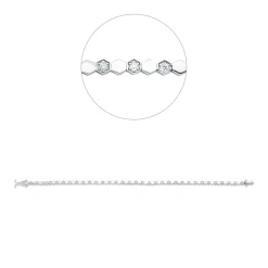Armband aus 585 Gold Weißgold 33 Brillanten 0,4ct F-SI L:17,2cm