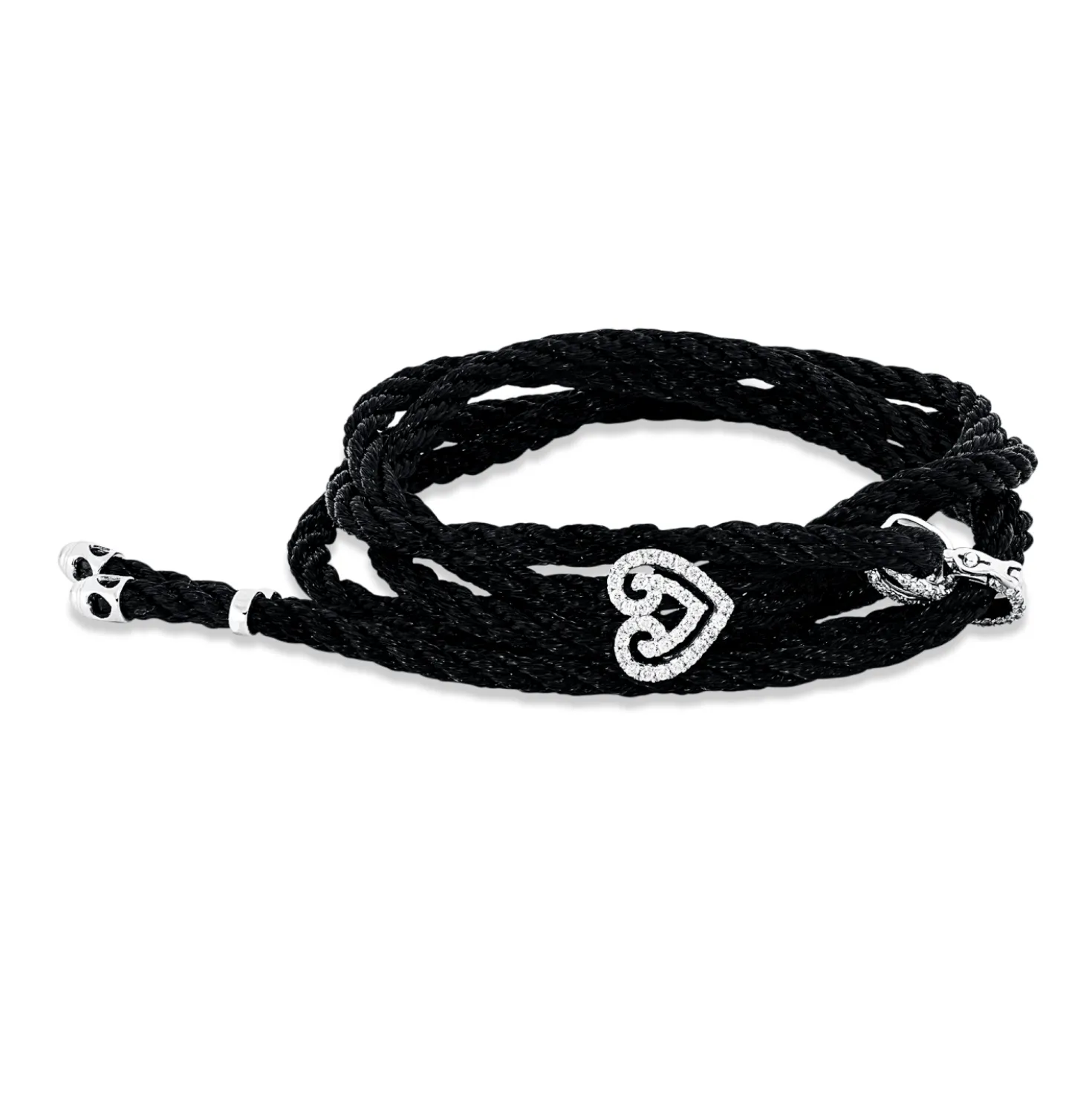 Armband aus 750 Gold Weißgold 62 Brillanten 0,41ct F-SI/PI B:9,8mm