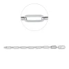 Armband aus 585 Gold Weißgold 24 Brillanten 0,32ct TW-SI B:5mm L:17,8cm