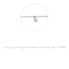 Armband aus 750 Gold Weißgold 5 Brillanten 0,05ct TW-SI B:5,6mm L:17,5cm