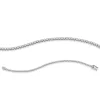 Armband aus 750 Gold Weißgold 61 Brillanten 1,01ct TW-SI B:2,8mm L:18cm 4er-Krappe